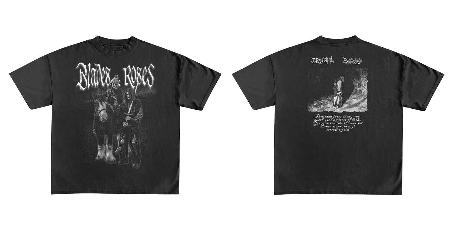 BLADES & ROSES T-shirt (Draugveil and Selvnatt)
