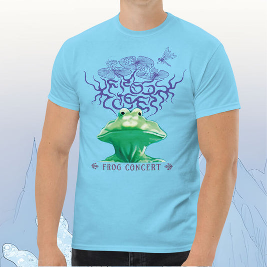 FROG CONCERT "Where's Froggy?" TEE [blue]